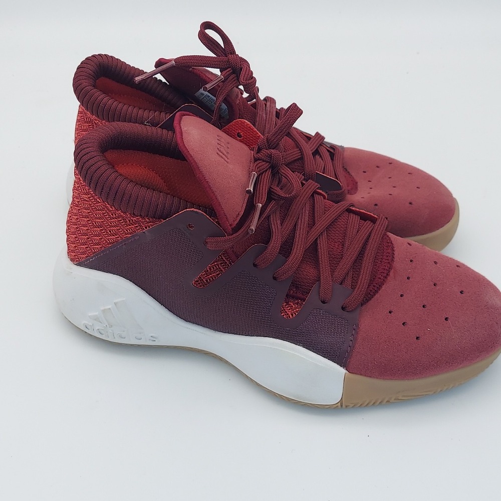 ADIDAS PRO VISION - 11222  BURGUNDY Red Youth Boys Basketball Shoes SIZE‎ 4.5